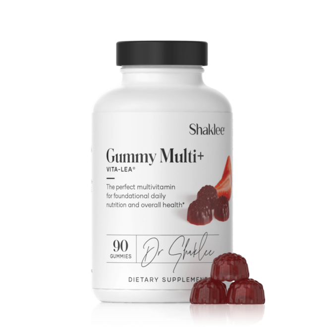 Shaklee's great tasting multivitamin gummies strawberry flavor